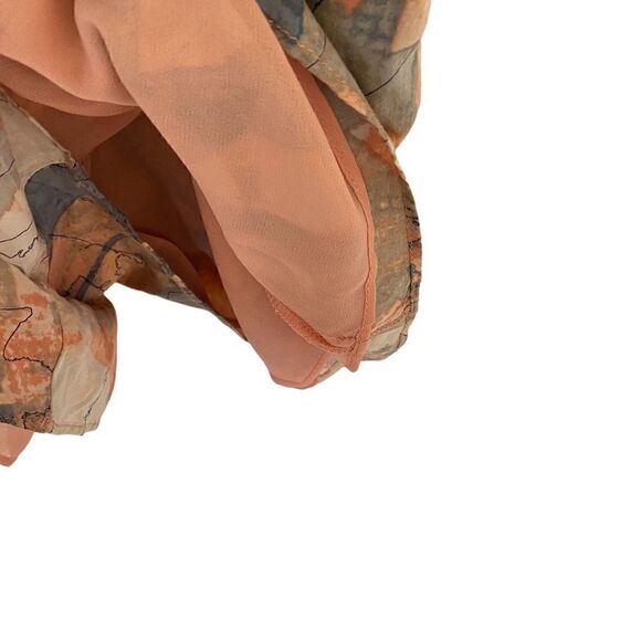 BCBGeneration one shoulder pocket romper pastel floral size 2 side zipper - Picture 7 of 9